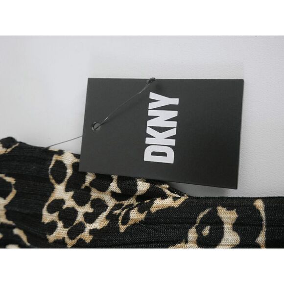DKNY Womens Short Sleeve Animal Print Pullover Top XS - Picture 9 of 9